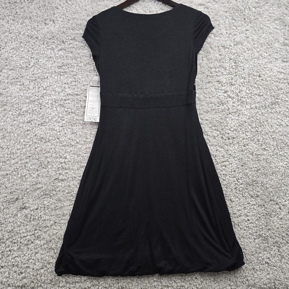 Cache Dress Womens Medium Black Mini Gold Floral Goth Y2K Retro Fairy Grunge - Picture 6 of 10